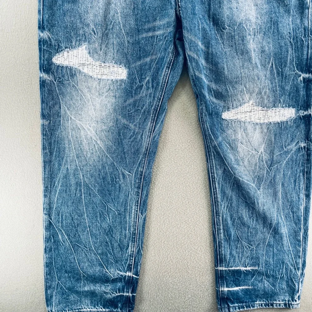 Ksubi Van Winkle Hunter Beden Men 40 Whiskered Distressed Button Fly Jeans